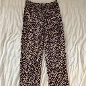 Norton McNaughton Leopard Animal Print Size 8 women's Dress Pants Mint Condition